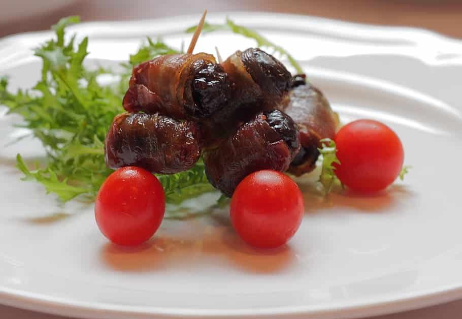 tasty tapas reception devils on horseback snack food cherry tomatoes spain TravelAndHome recipe
