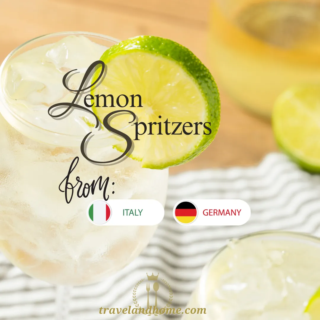 Lemon Spritzers cocktail recipes, Italian Spritzer, German Spritzer