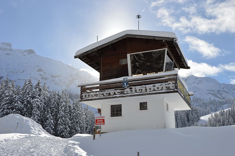 france megeve chalet white winter snow