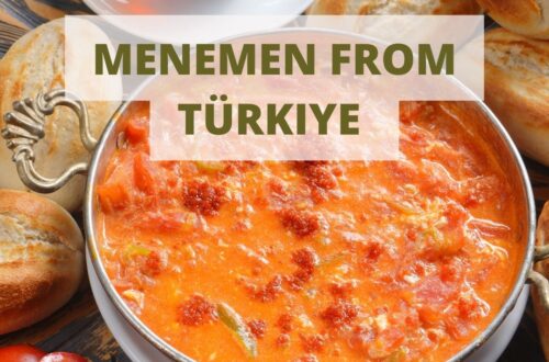 Easy make at home recipes from Turkiye or Turkey travel recipes cheap and easy recipes to make at home How to make Menemen