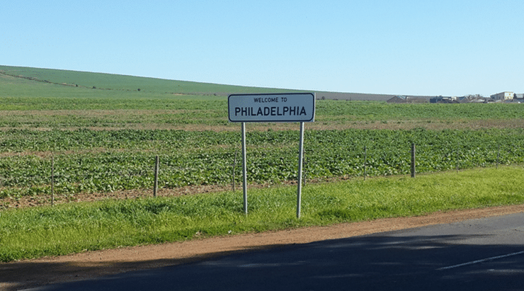 Philadelphia signage - Welcome to visit