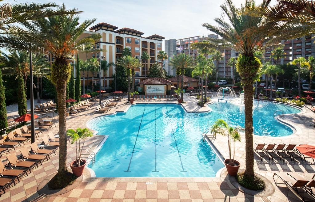 Florida Orlando Two Three bed Condo Resort .#travelandhome, Relax in the small outdoor pool overlooking the lake or play in the large outdoor pool’s water playground.
