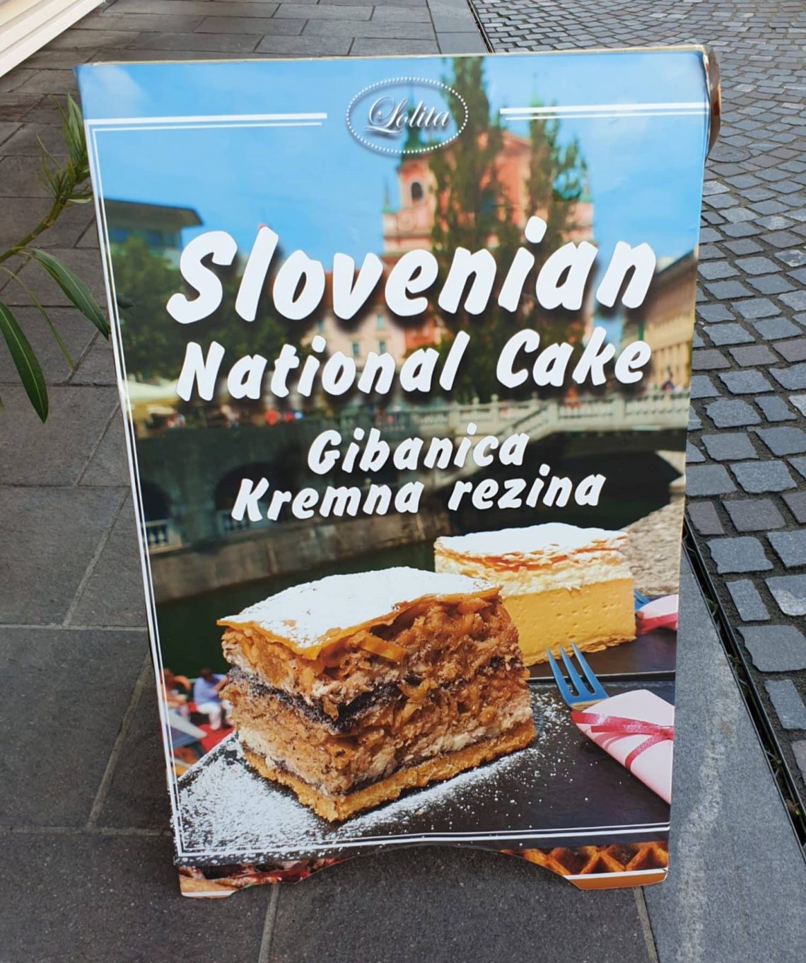 Gibanica Kremna rezina, national cake in Slovenia
