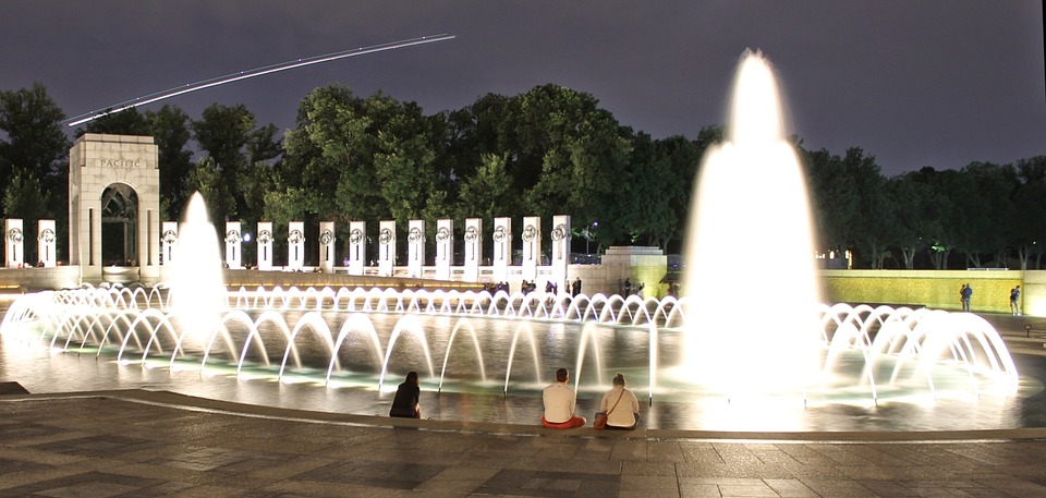 Wwii Memorial Dc War World Military Usa Monument FOUNTAIN