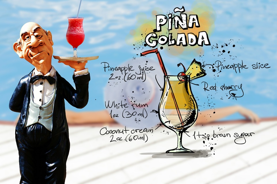 Pina Colada Cocktail Drink Operation Upper Waiter