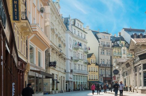 Lazenska Street Karlovy Vary Czech Republic
