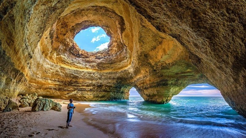 Portugal Algarve Benagil Caves felsentor travel and home