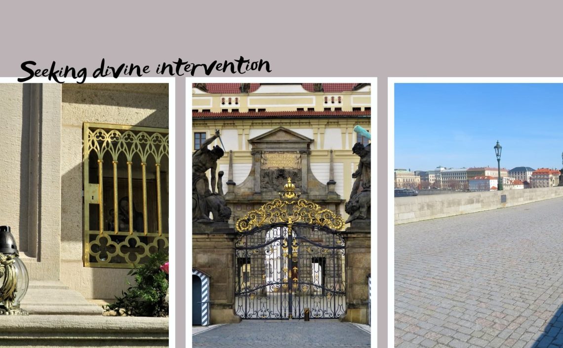 Prague during Covid , candles, flowers min