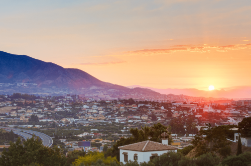 Sunset over Mijas Spain