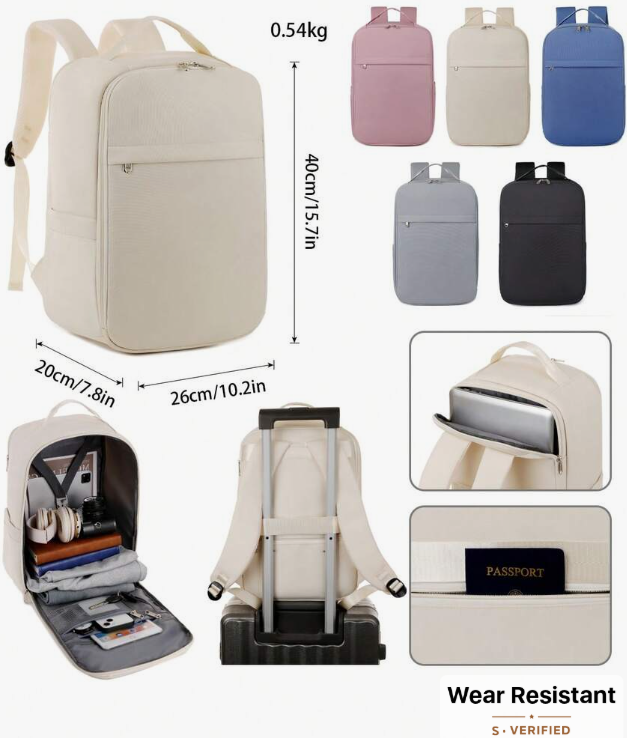 SHEIN 40x20x25cm Ryanair Cabin Bag, 15.75x7.87x9.84inch, Underseat Carry On Backpack