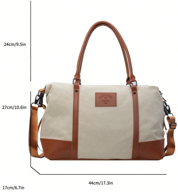 SHEIN Travel Bag, Large, Can Be Carried By Hand, Shoulder Or Cross Body
