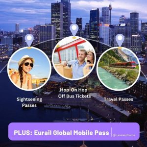 eurail global mobile pass sightseeing attractions passes go city passes Big Bus Hop On Hop Off tickets travel pass budget travel Deals Discounts min