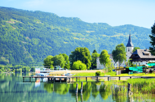 Lake Ossiach Austria Europe nature