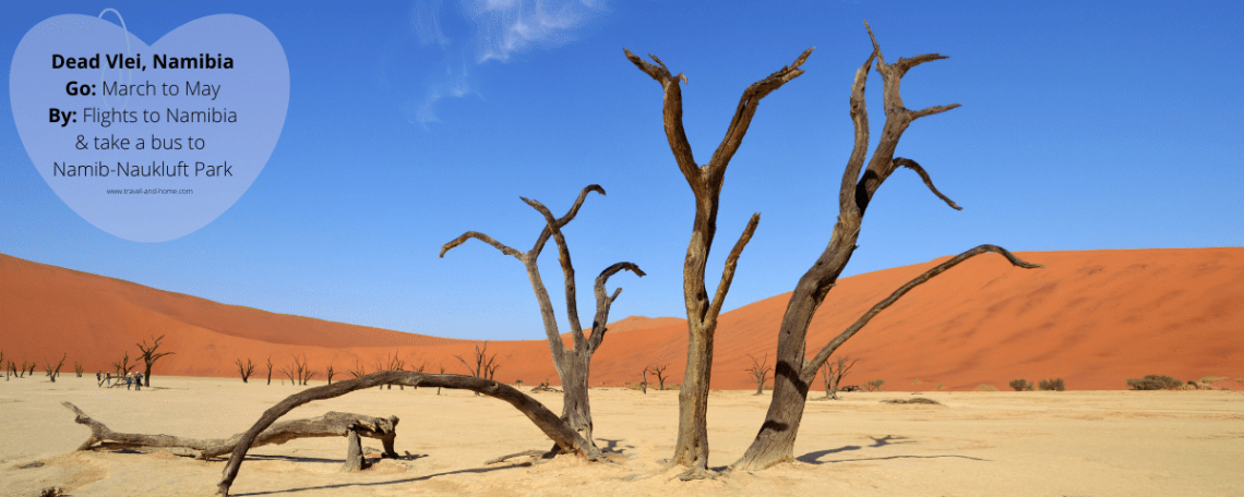 Dead Vlei Namibia, unique and unusual places