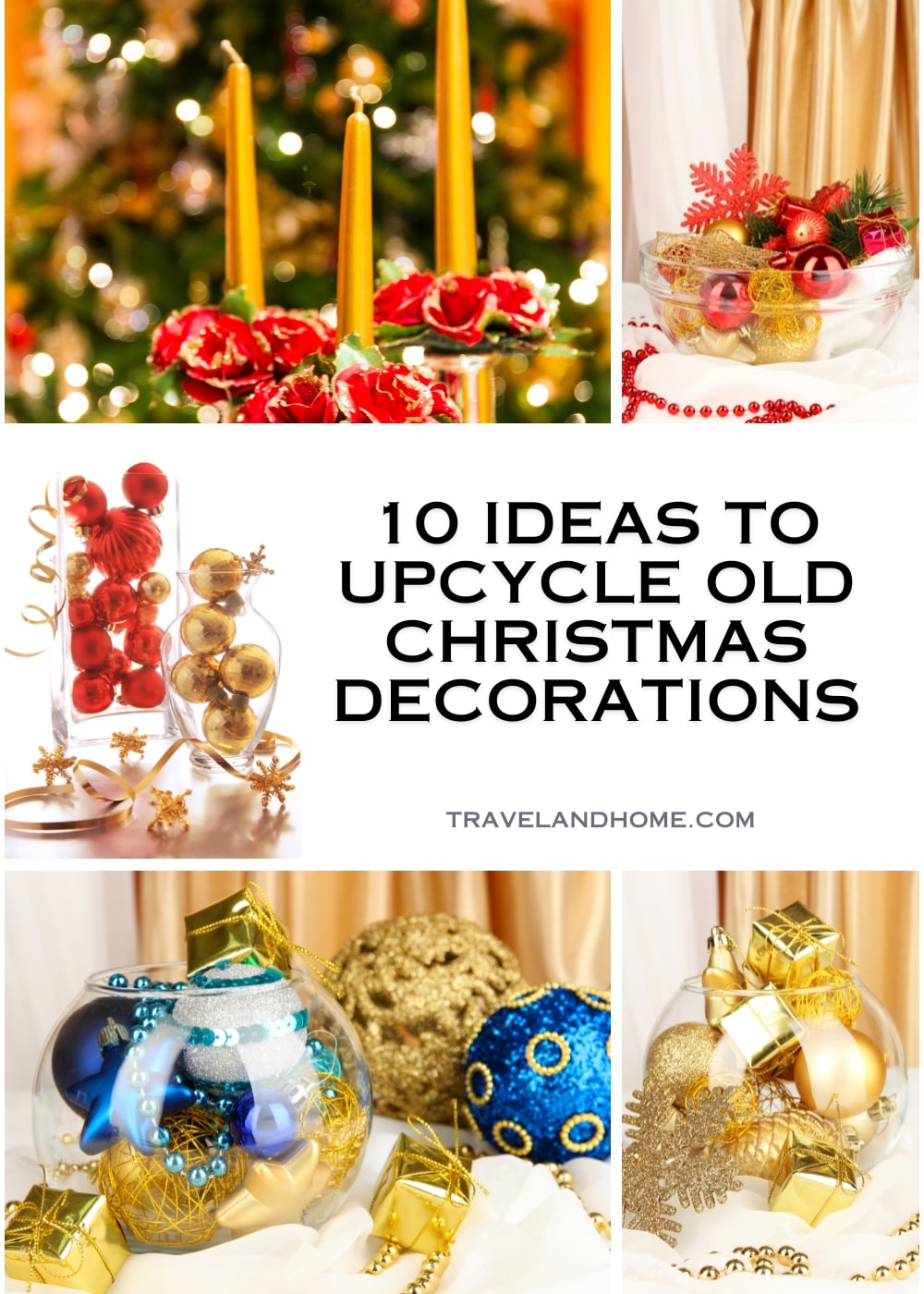 Ideas to upcycle old Christmas decorations min