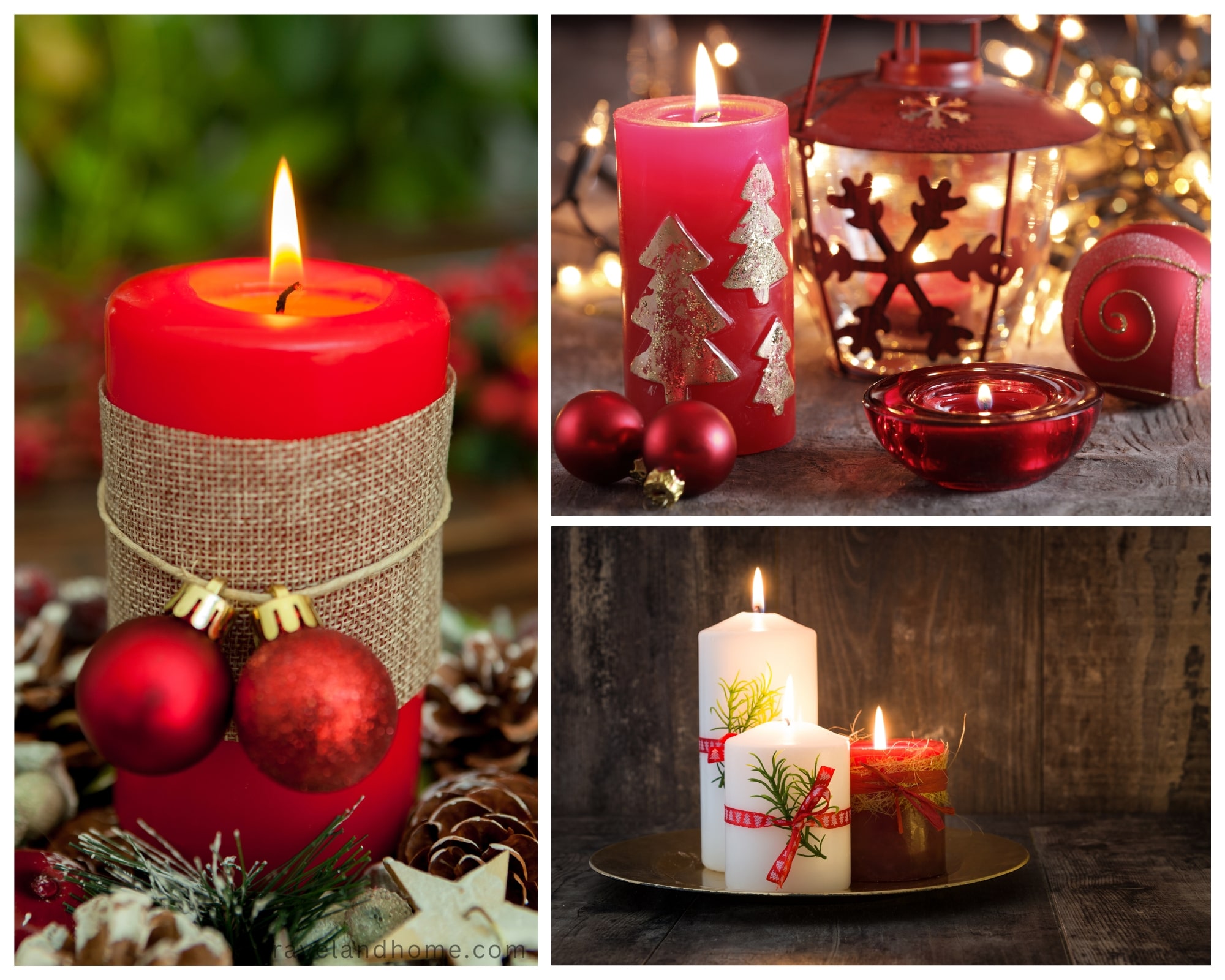 candle makeovers, DIY Christmas decorations, upcycle old christmas decorations min