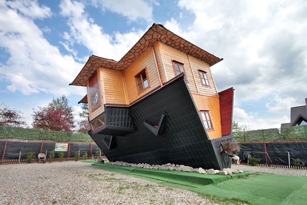 Upside down house in Zakopane Poland