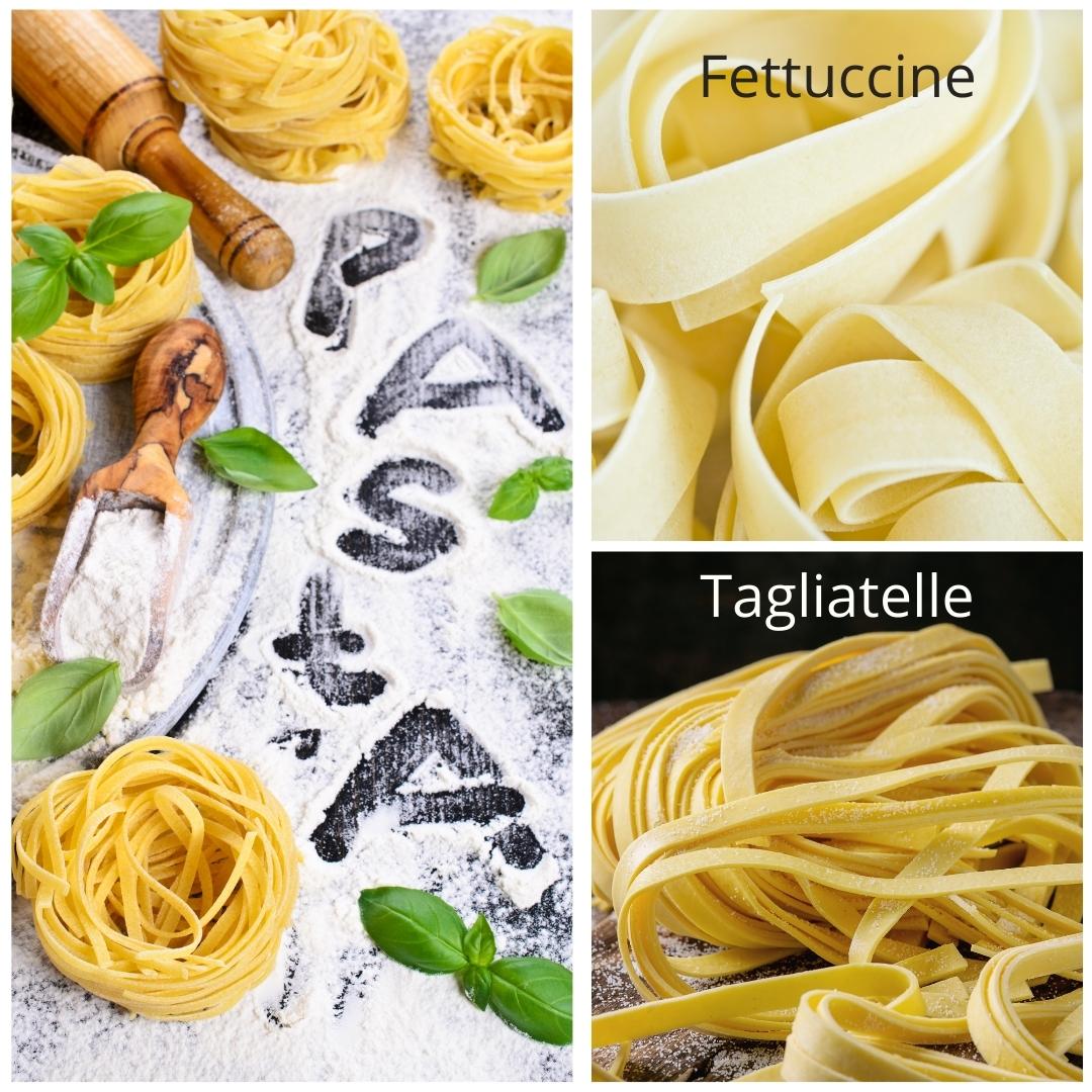 What is the difference between Fettuccine and Tagliatelle Pasta Recipes