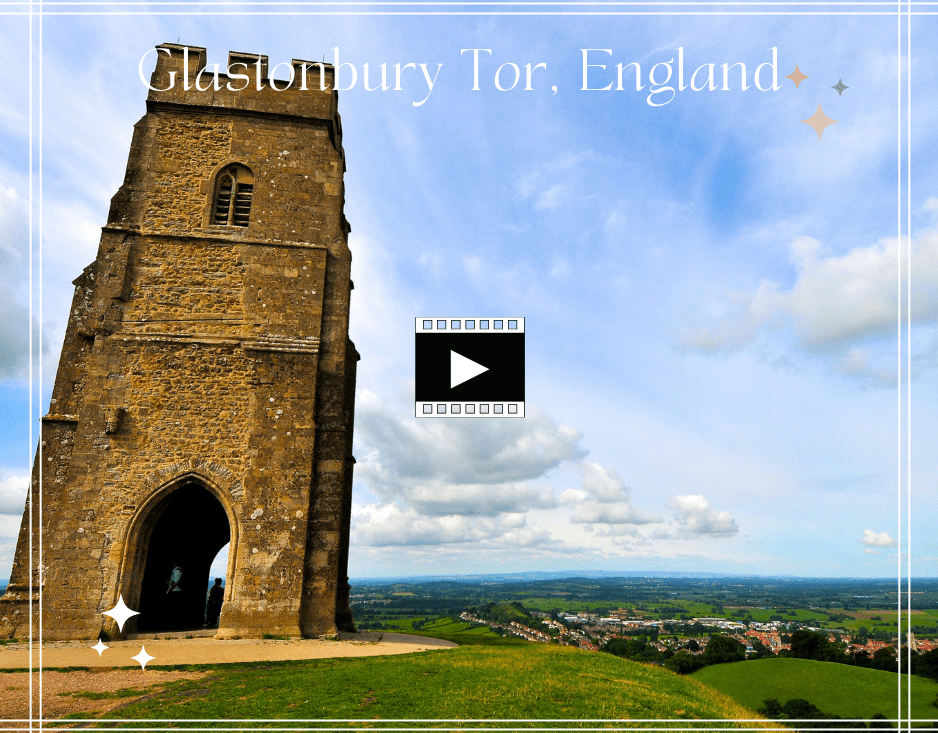 Glastonbury Tor England , Pilton Glastonbury Bath Day Trip