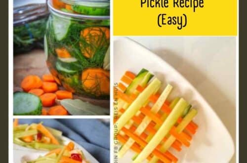 Carrot and Cucumber Pickle Recipe (Easy) travelandhome