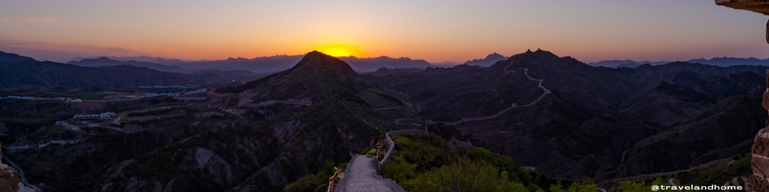 The Great Wall of China at sunset travel and home min