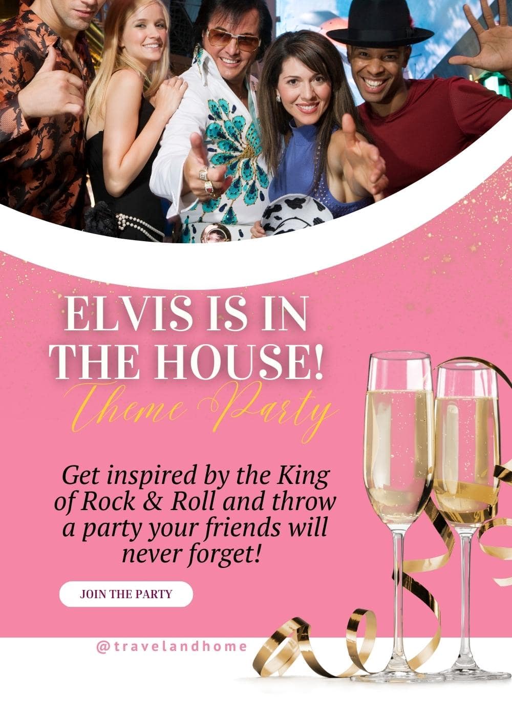 King of Rock Roll party ideas Elvis theme min