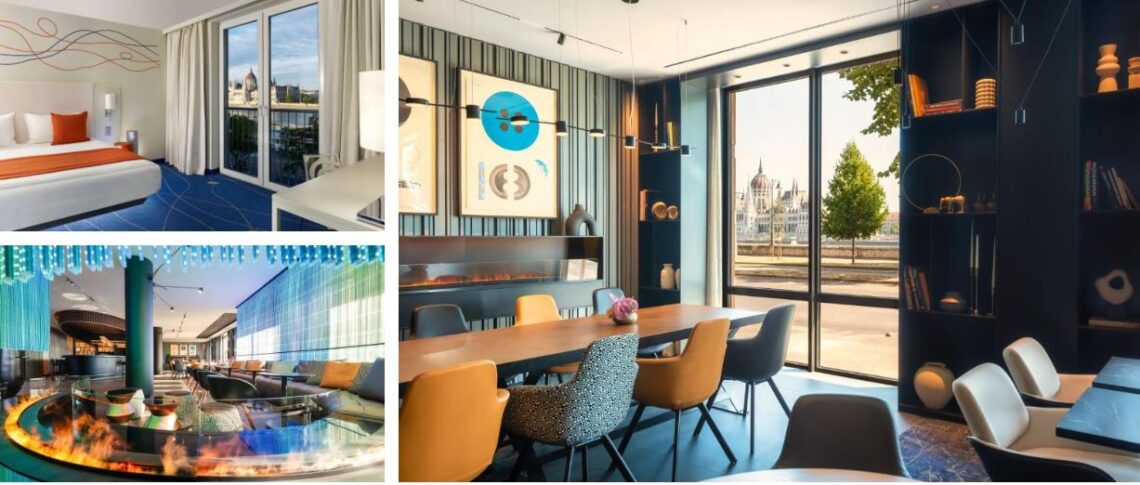 Park Plaza Hotel, room with a view of Danube, Budapest, Hungary, travel and home min