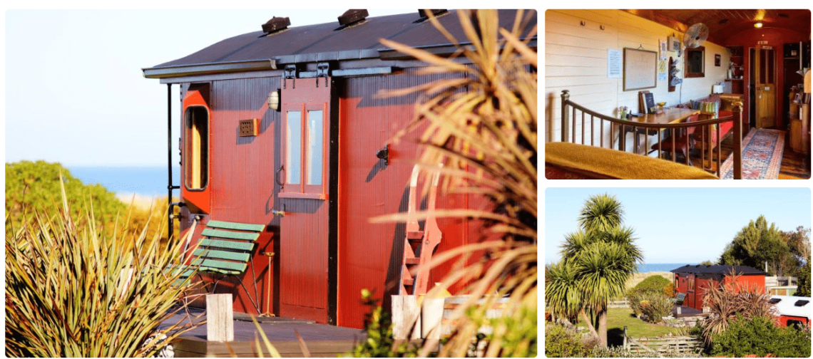 Hapuku Carriages Kaikōura, where to stay in unique places in New Zealand, train carriage