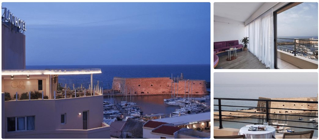 Lato Boutique Hotel, overlooking the harbor, Crete best areas to stay, Best hotelsCrete Best Areas to Stay for A Fabulous Summer Vacation