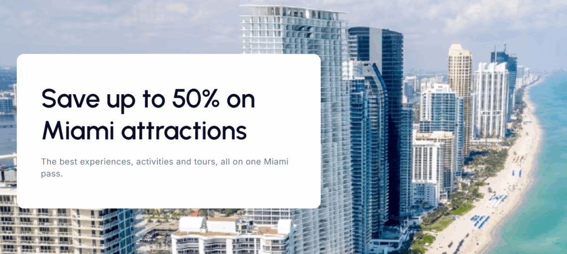 Miami city pass discounts on things to do
