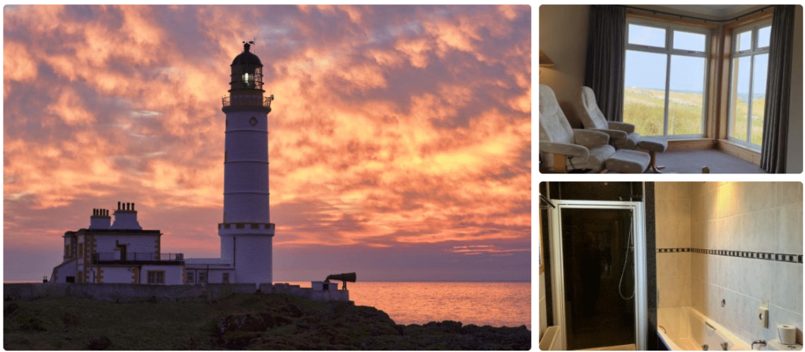 Corsewall Lighthouse Hotel, Stranraer, Kirkcolm, Scotland, seaview, stay in a lighthouse