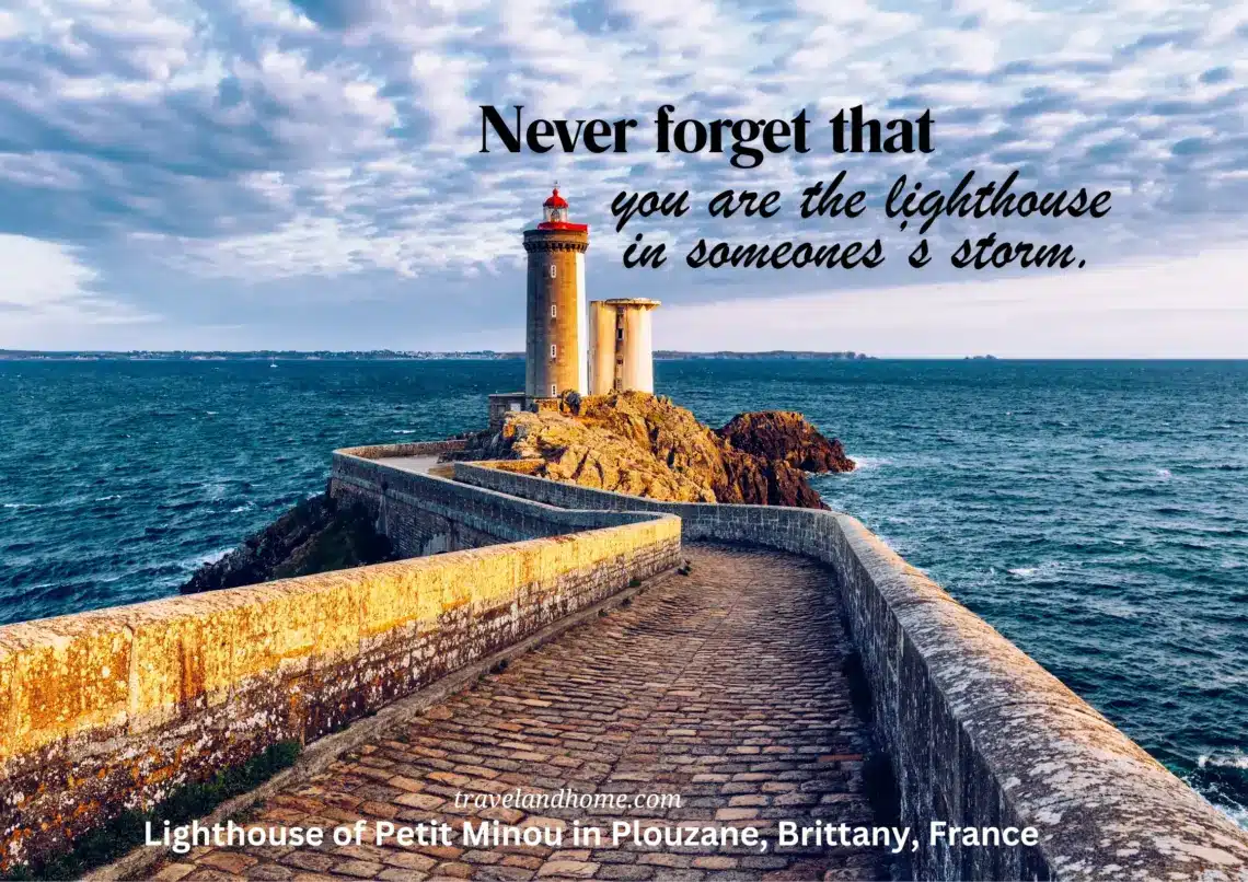 Lighthouse of Petit Minou in Plouzane, Brittany, France
