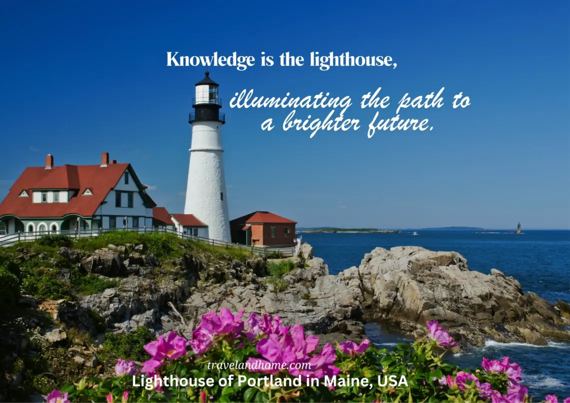 Lighthouse of Portland in Maine, USA