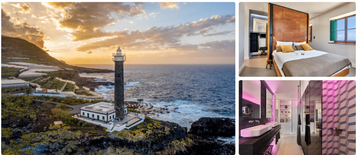 Lighthouse on La Palma Island, Barlovento, Spain