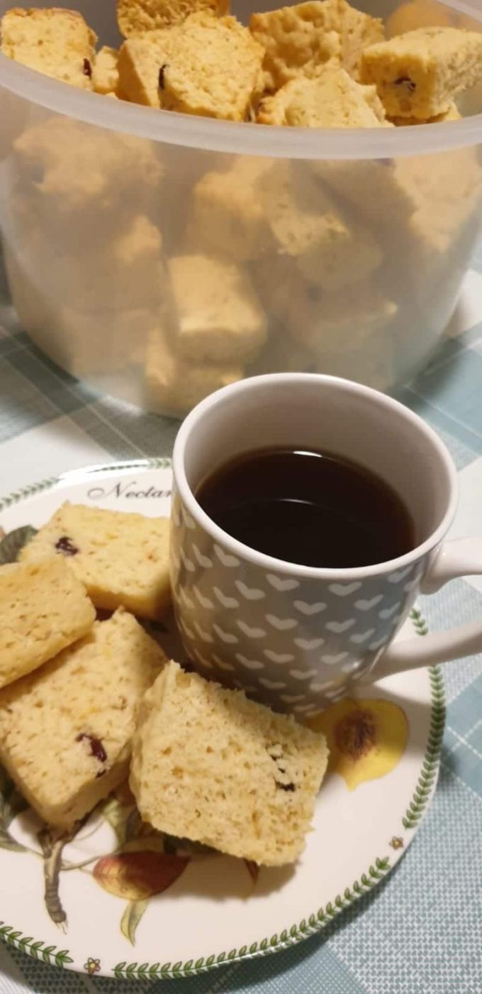 Microwave Buttermilk recipe with raisins and cranberries mix and bake easy