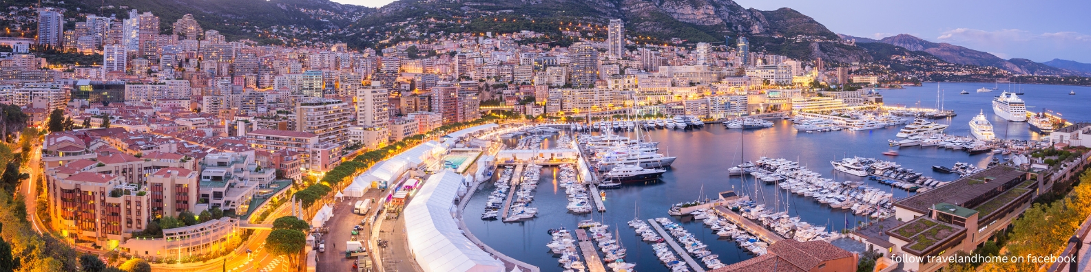 Monte Carlo, panoramic view, Monaco travel guide ()