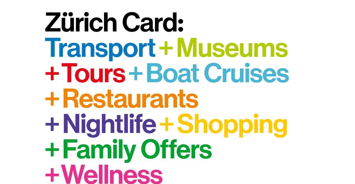 Zurich Card Save on Attractions Transport and Dining