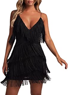 Buy on Amazon Tina Turner fringe dress, black, youthful, Tina Turner costumes