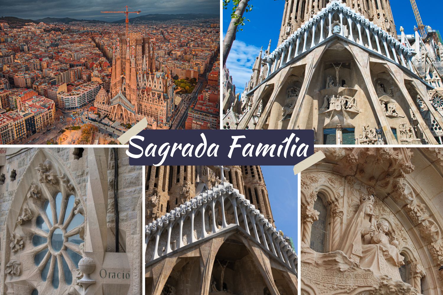 La Sagrada Familia unfinished church in Spain Barcelona Spain Gaudi