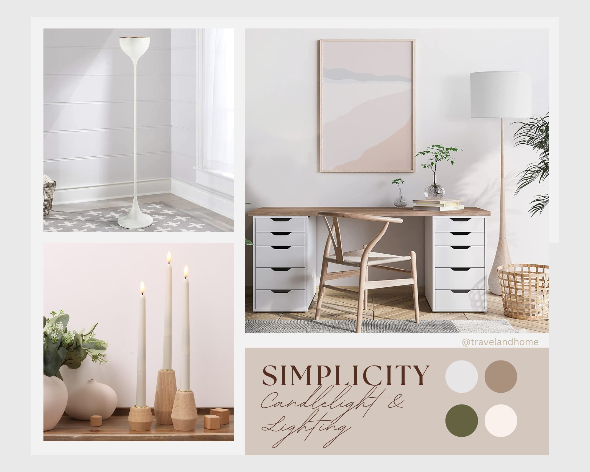 Candlelight & lighting, Scandinavian simplicity minimalist interior decor, interior design tips min