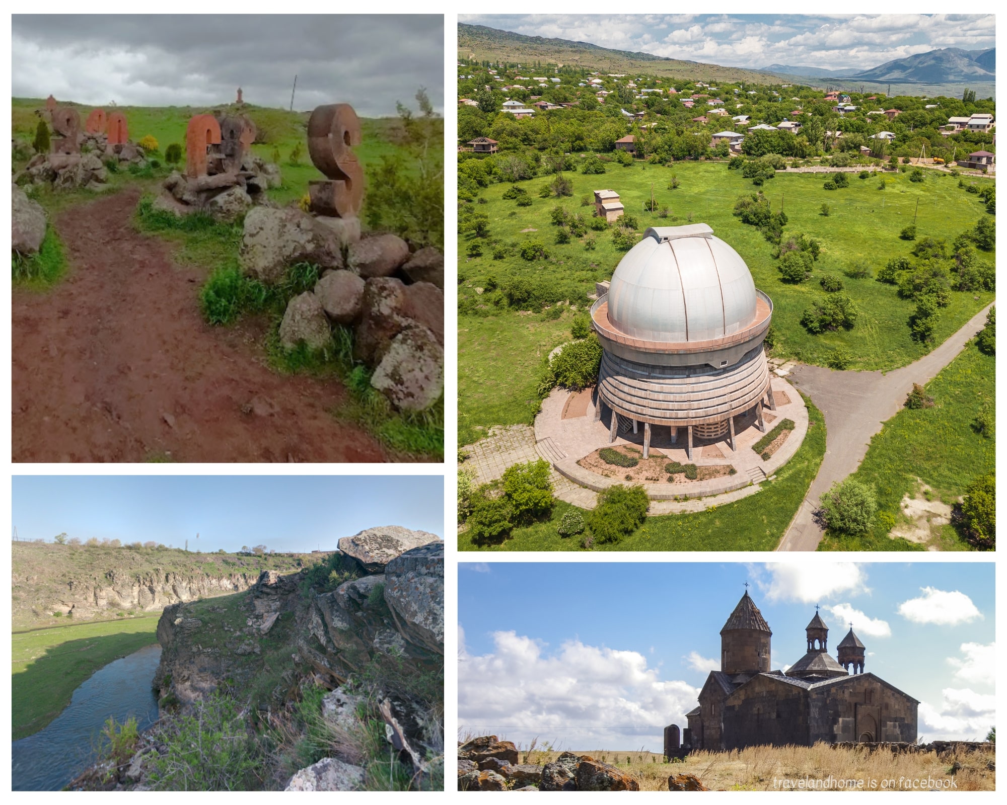 Saghmosavank Monastery, Kassakh River Canyon, Aremian Alphabet, Byurakan Astronomical Observatory, top attractions in Armenia min