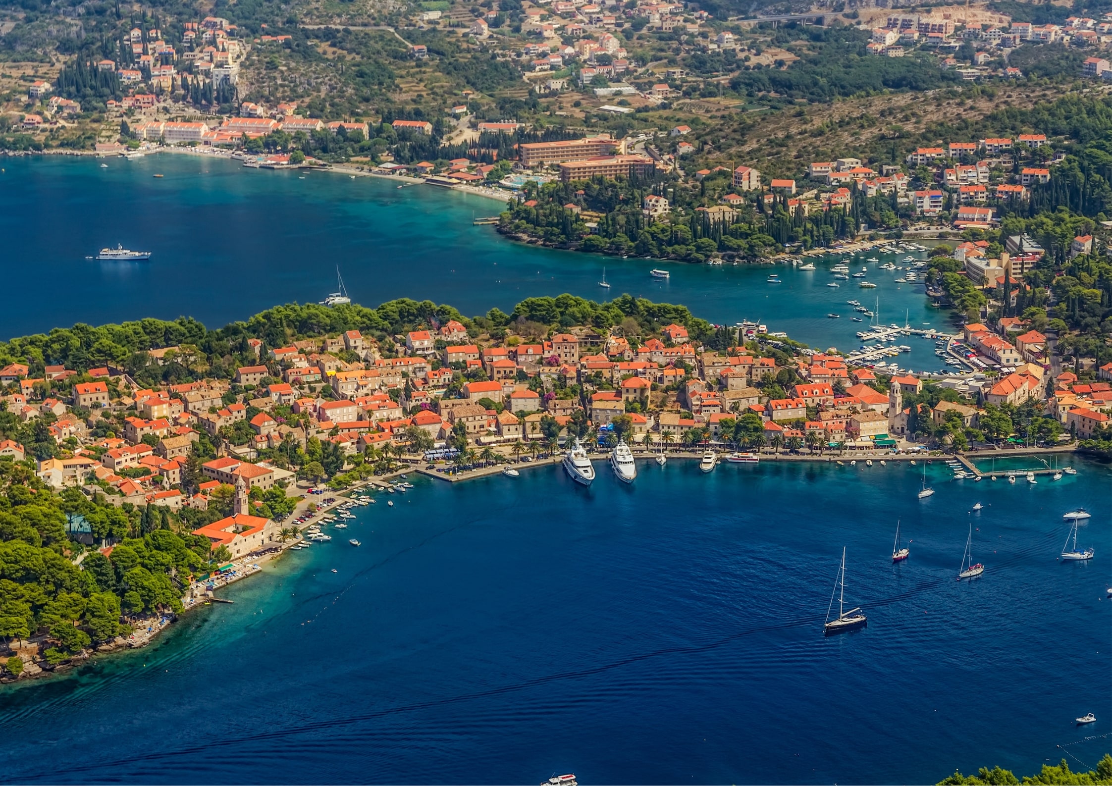 Aerial view of Cavtat min