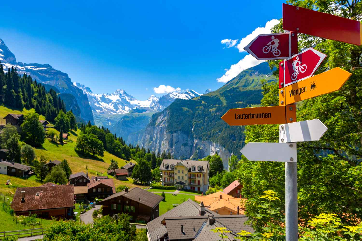 Lauterbrunnen Valley - alternative villages to stay in near Lauterbrunnen - escape the crowds
