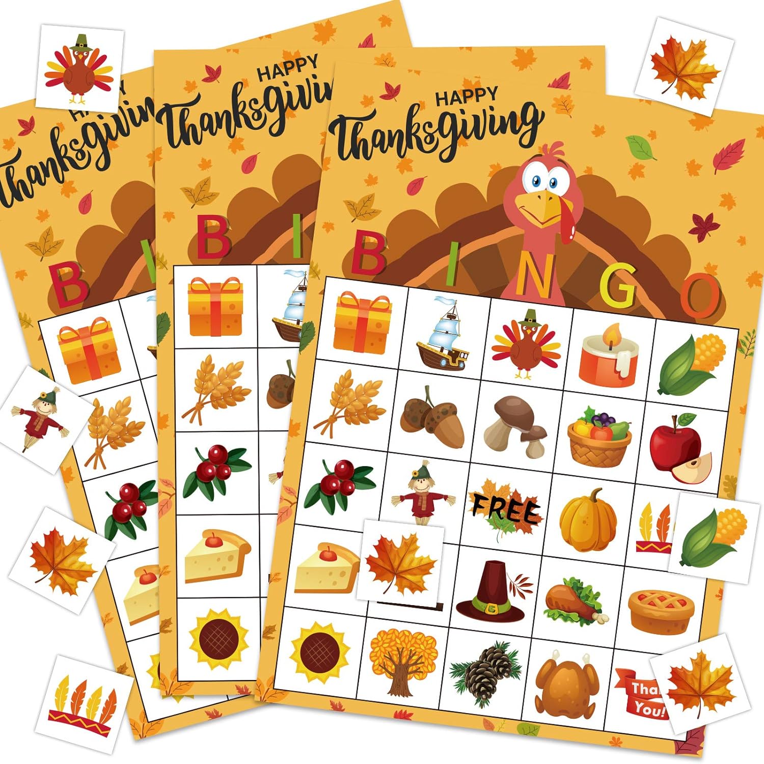 Thanksgiving Bingo Game for Kids