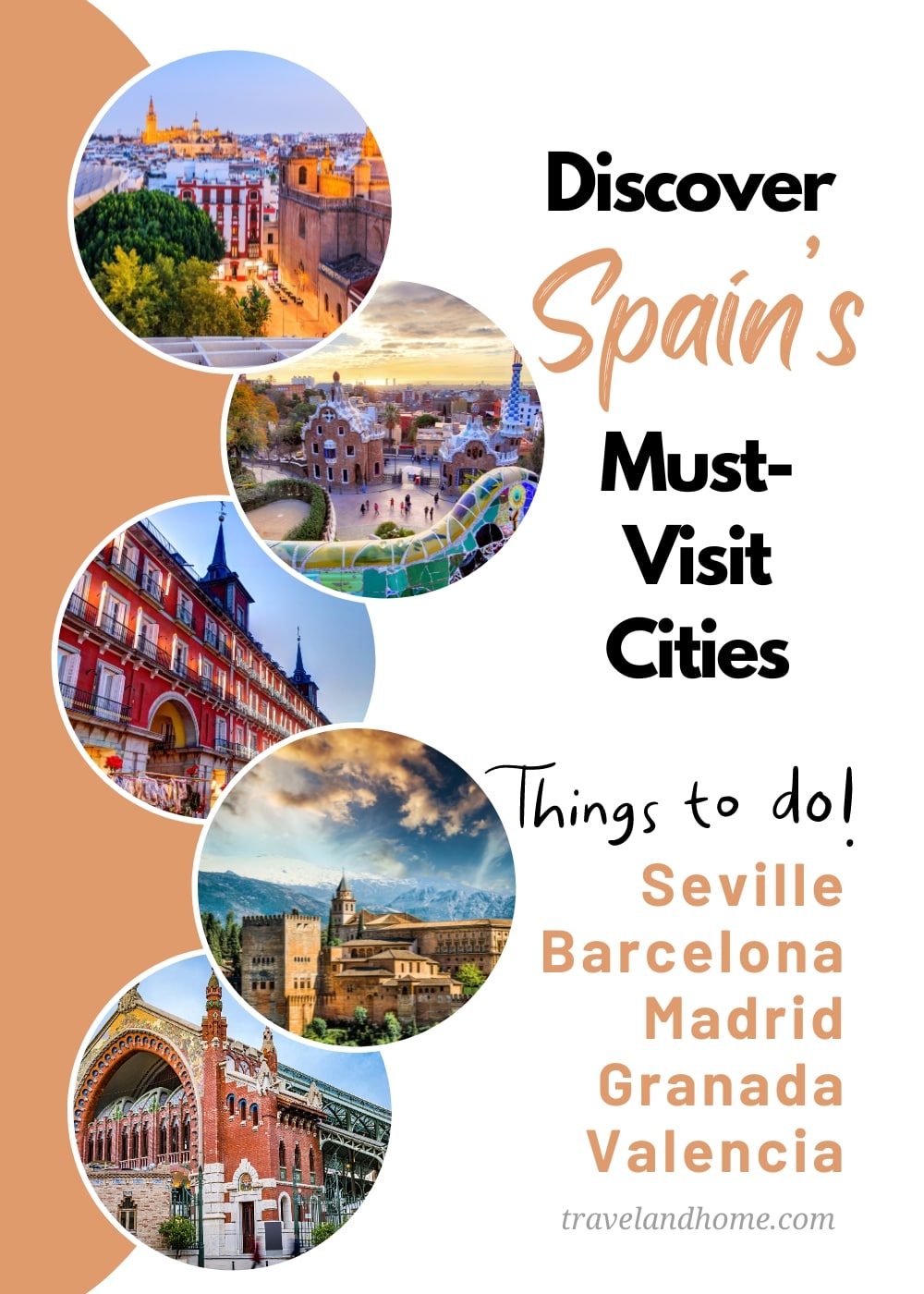 Discover Spain's Top Must Visit Cities, Granada, Valencia, Seville, Barcelona, Madrid, best things to do and places to see min