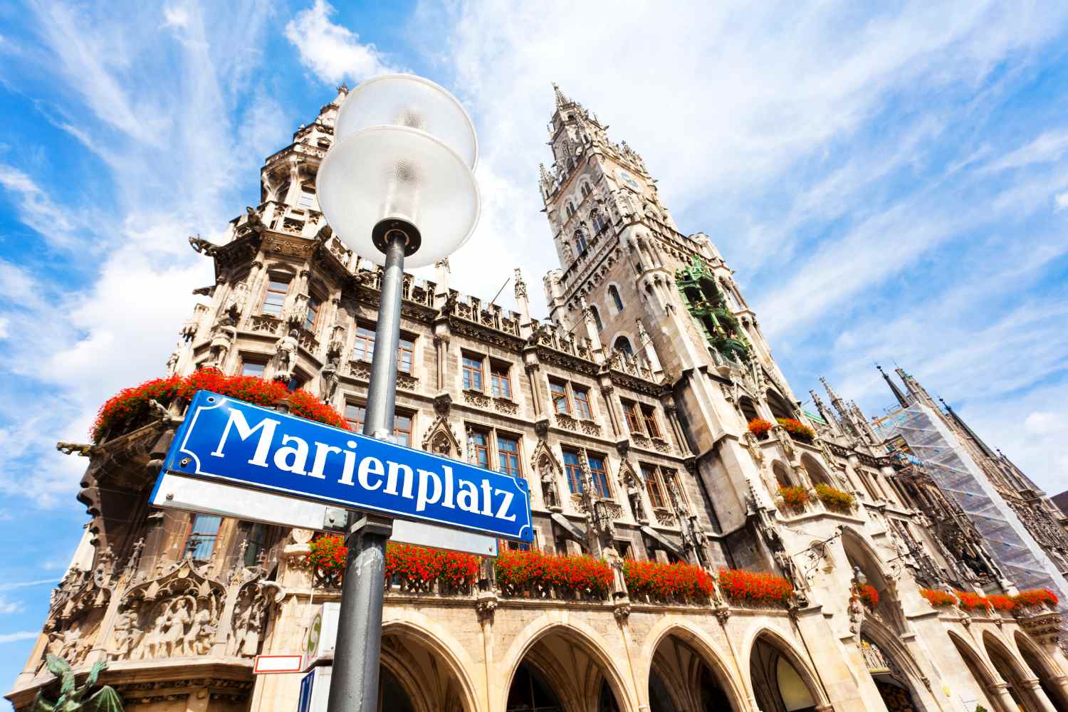 Marienplatz and the Neues Rathaus in Munich