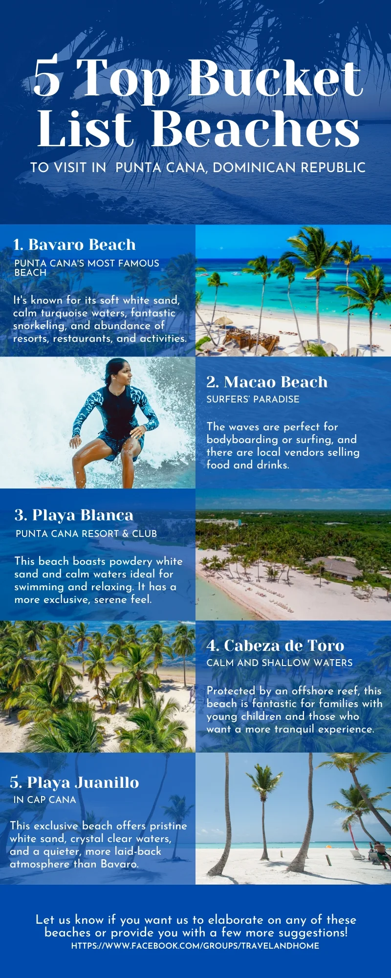 Punta Cana Bucket List Beaches Tourism Travel Infographic