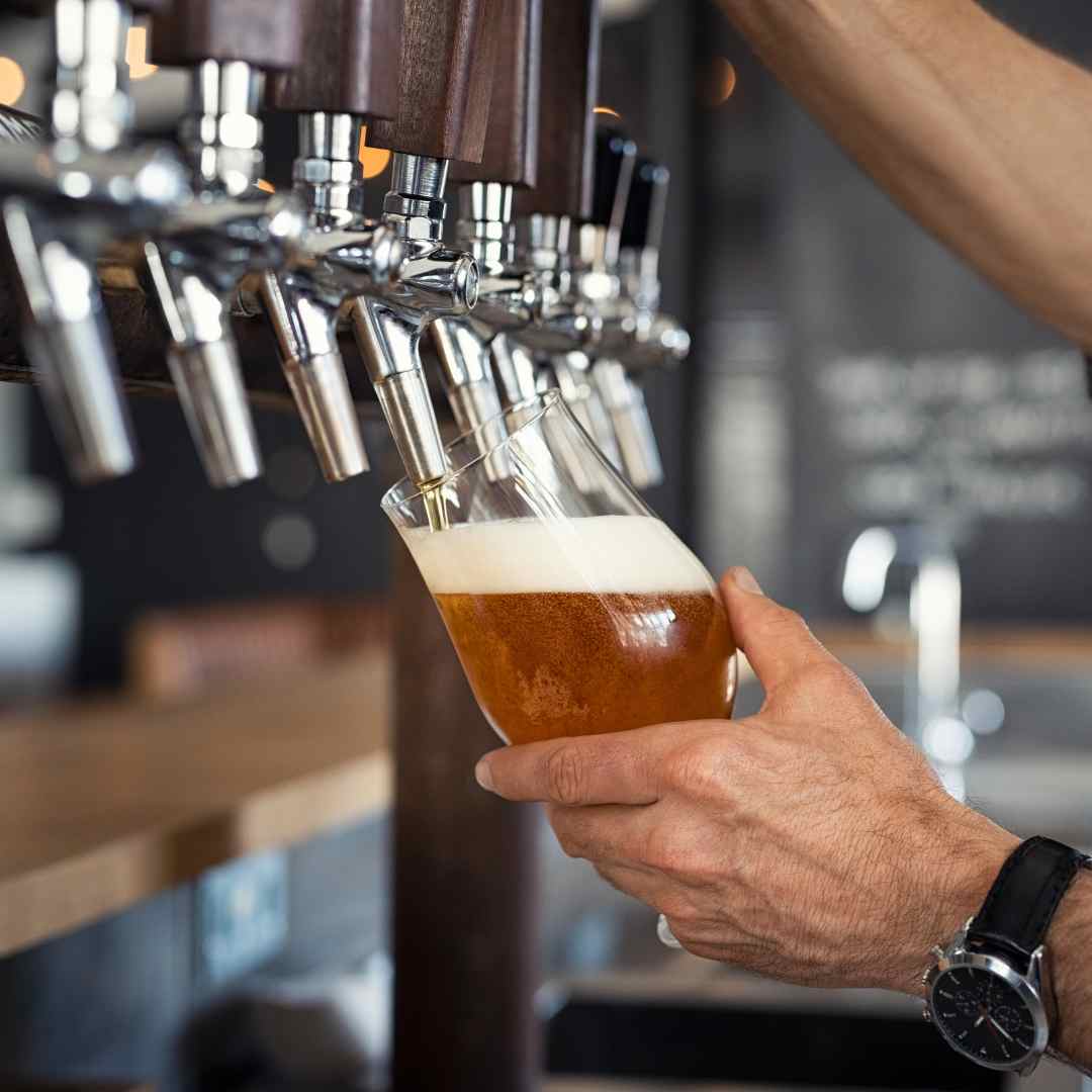Beer on tap