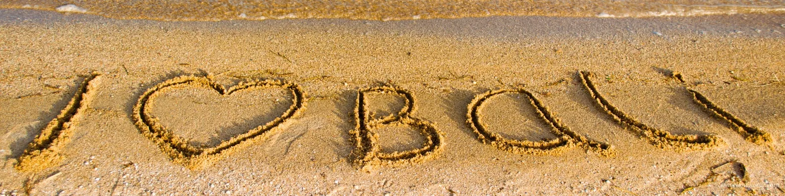 I love Bali beaches, Indonesia