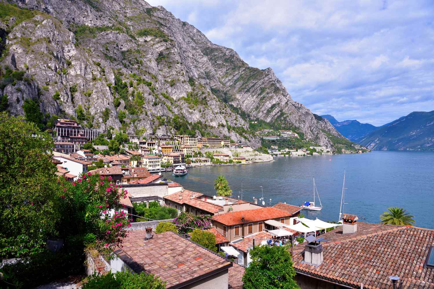 Limone on Lake Garda one of the prettiest towns in Italy or maybe even in the whole of Europe summer visit